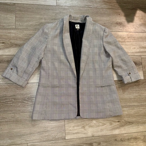 Anne Klein Black and White Checkered Blazer XL - Picture 1 of 3